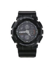 G-Shock Zegarek GA-140-1A1ER Czarny. Czarne zegarki męskie G-Shock. Za 449.99 zł.