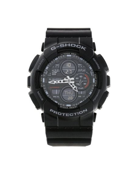 G-Shock Zegarek GA-140-1A1ER Czarny. Czarne zegarki męskie G-Shock. Za 499.99 zł.