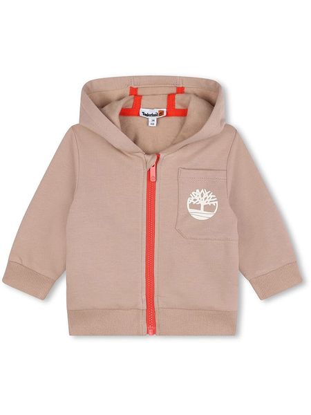 Timberland Bluza w kolorze beżowym rozmiar: 62. Brązowe bluzy i bluzki niemowlęce Timberland, bez wzorów, z jeansu, bez ramiączek, bez kaptura. Za 104.89 zł.