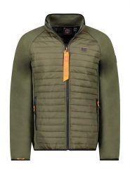 Canadian Peak Kurtka polarowa "Trabouleak" w kolorze khaki rozmiar: XXL. Brązowe kurtki męskie Canadian Peak, xxl, z aplikacjami, z materiału, bez kaptura. Za 156.98 zł.