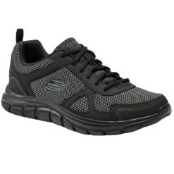 BUTY męskie SKECHERS TRACK BUCOLO 52630-BBK czarne lekkie sportowe 44. Czarne buty sportowe na co dzień męskie Skechers, bez zapięcia. Za 219.99 zł.