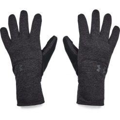 Rękawiczki męskie Under Armour Storm Fleece Gloves Czarne Czarne. Czarne rękawiczki męskie Under Armour, bez wzorów, z materiału. Za 231.99 zł.
