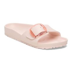 Męskie sandały Birkenstock Madrid Big Buckle EVA różowe wąskie 1029632. Czerwone sandały męskie Birkenstock, z materiału, bez zapięcia. Za 209.00 zł.