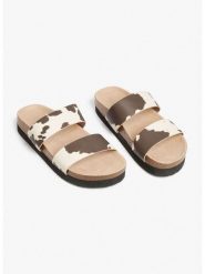 Monki Klapki w kolorze kremowo-szarobrązowym rozmiar: 38. Brązowe klapki damskie Monki, bez wzorów, bez obcasa. Za 39.99 zł.