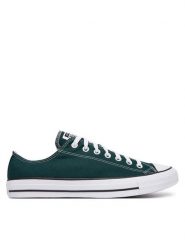 Converse Trampki Chuck Taylor All Star A18101C Zielony ciemny. Zielone trampki i tenisówki męskie Converse, bez wzorów, z materiału, bez zapięcia. Za 329.99 zł.