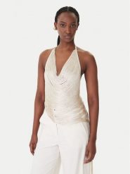 Patrizia Pepe Top 8F0113/J406-W409 Beżowy Regular Fit. Brązowe topy damskie Patrizia Pepe, bez wzorów, z wiskozy, bez kołnierzyka. Za 779.99 zł.