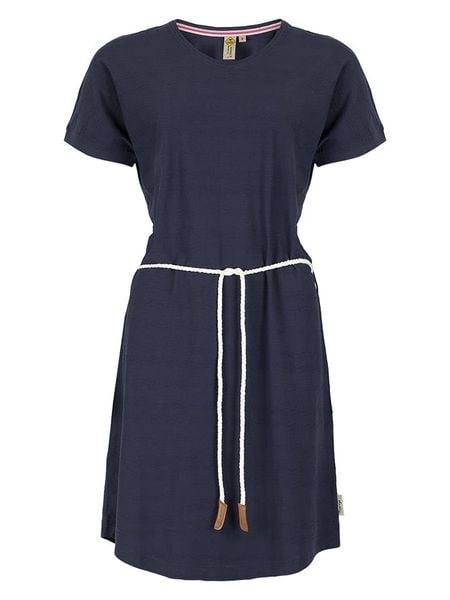 Roadsign Sukienka w kolorze granatowym rozmiar: M. Niebieskie sukienki damskie Roadsign, m, bez wzorów, ze skóry, bez kołnierzyka, bez ramiączek, midi. Za 56.79 zł.