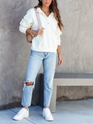 LA Angels Sweter w kolorze kremowym rozmiar: M. Brązowe swetry klasyczne damskie LA Angels, m, bez kołnierzyka. Za 161.34 zł.