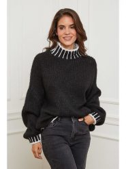 L'armoire de Suzette Golf w kolorze czarnym rozmiar: 38/40. Czarne golfy damskie L'armoire de Suzette, l, bez wzorów, z wełny, bez ramiączek. Za 147.91 zł.