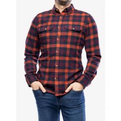 Koszula turystyczna męska Fjallraven Skog Shirt. Czerwone koszule męskie Fjällräven, m, bez wzorów, bez kołnierzyka, bez ramiączek. Za 450.99 zł.