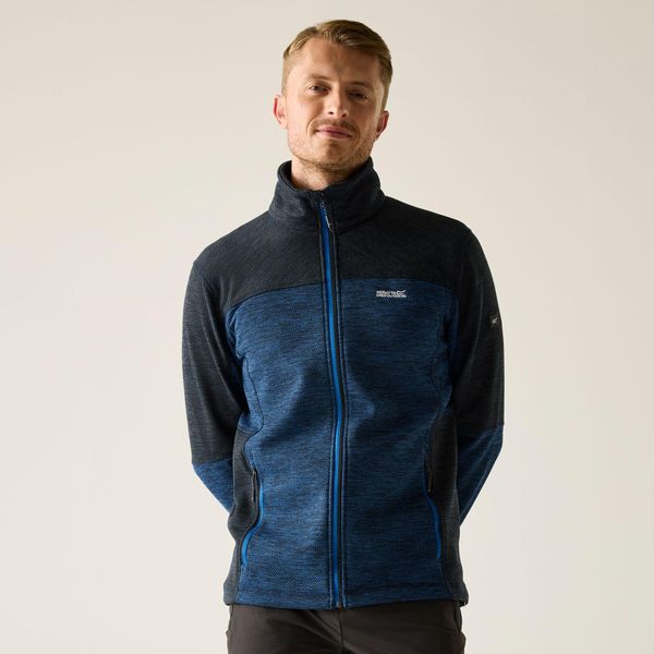 Męska bluza polarowa Highton z zamkiem błyskawicznym. Niebieskie bluzy z kapturem męskie Regatta, m, z materiału. Za 159.99 zł.