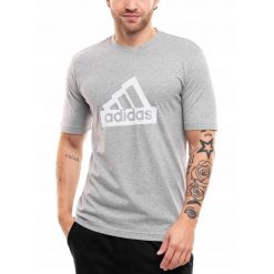 Adidas koszulka Mężczyzna t-shirt sportowa bawełniana logo Essentials r. L. T-shirty męskie Adidas, l, z bawełny, bez ramiączek, na fitness i siłownię. Za 102.00 zł.