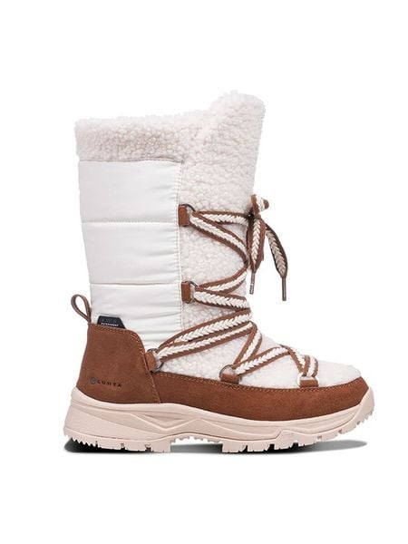 LUHTA Kozaki zimowe "Upea" w kolorze biało-brązowym rozmiar: 41. Białe kozaki damskie Luhta, z materiału, bez obcasa. Za 361.99 zł.