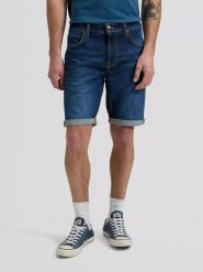 MESKIE SZORTY LEE 5 POCKET SHORT HALO 112377689. Szorty męskie Lee, bez wzorów, z jeansu. Za 159.99 zł.