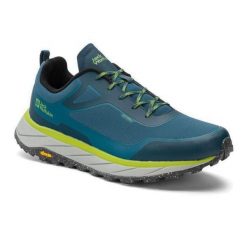 Buty trekkingowe męskie Jack Wolfskin Terrashelter Low. Niebieskie buty trekkingowe męskie Jack Wolfskin, bez zapięcia, trekkingowe. Za 269.99 zł.