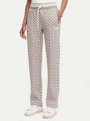 Guess Spodnie dresowe V5YB20 KB212 Brązowy jasny Regular Fit. Brązowe spodnie dresowe damskie Guess, xl, z aplikacjami, z dresówki. Za 394.99 zł.