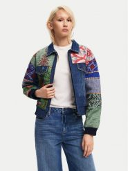 Desigual Kurtka jeansowa Amsterdam 24WWED32 Kolorowy Regular Fit. Kurtki damskie Desigual, s, bez wzorów, z jeansu, bez kaptura. Za 449.99 zł.