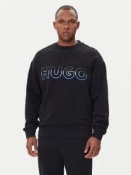 HUGO Bluza Nogocrew 50549148 Czarny Regular Fit. Czarne bluzy bez kaptura męskie Hugo, m, z bawełny. Za 449.99 zł.