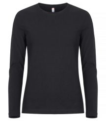 Clique Premium Fashion-T L/S Women – Damska koszulka z długim rękawem premium –. Czarne t-shirty damskie CLIQUE, l, bez wzorów, z bawełny, bez kołnierzyka. Za 122.51 zł.