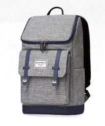 Plecak AspenSport 18 L jasnoszary. Niebieskie plecaki damskie AMSPORT, bez wzorów, eleganckie. Za 277.99 zł.