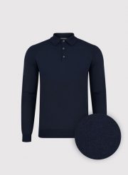 PAKO LORENTE - Sweter polo w kolorze granatowym. Swetry męskie Pako Lorente, na wiosnę, l, bez wzorów, z poliesteru, bez kołnierzyka. Za 299.99 zł.