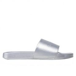Klapki damskie Champion Queens Slide. Szare klapki damskie CHAMPION, bez wzorów, z materiału, bez obcasa. Za 113.00 zł.