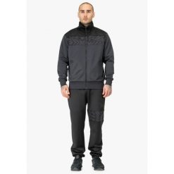 Kurtka z dresu Tapout Spirit. Czarne kurtki męskie TAPOUT, l, bez wzorów, z dresówki, sportowe, bez kaptura. Za 454.50 zł.
