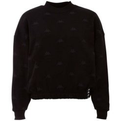 Bluza damska Kappa Ignara czarna. Czarne bluzy bez kaptura damskie Kappa, m. Za 76.00 zł.