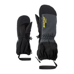 Rękawiczki dziecięce Ziener Levi AS Minis. Czarne rękawiczki dziecięce Ziener, bez ramiączek. Za 140.99 zł.