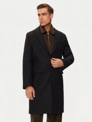 AMI Paris Płaszcz wełniany HCO010.WV0049 Czarny Regular Fit. Czarne płaszcze męskie AMI PARIS, na zimę, m, bez wzorów, z wełny. Za 4,099.00 zł.