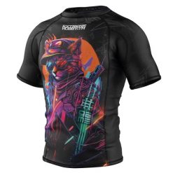 Koszulka Męska Rashguard MMA na Siłownię EXTREME HOBBY CYBER ANIMALS. Brązowe bielizna termoaktywna męska EXTREME HOBBY, m, bez wzorów, z bawełny. Za 199.00 zł.
