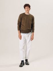 Rodier Wełniany sweter w kolorze brązowym rozmiar: M. Brązowe swetry męskie Rodier, m, bez wzorów, z wełny, bez kołnierzyka. Za 260.99 zł.