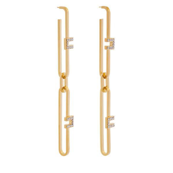 Kolczyki Elisabetta Franchi. Żółte kolczyki damskie Elisabetta Franchi, złote. Za 599.99 zł.