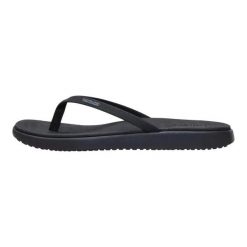 HeyDude Damskie Japonki Maui Breeze Flip. Czarne klapki damskie Hey dude, bez wzorów, z materiału, bez obcasa. Za 159.00 zł.