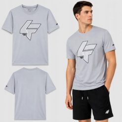 KOSZULKA MĘSKA 4F T-SHIRT BAWEŁNIANY SPORTOWY NA CO DZIEŃ M2662 SS26. Zielone t-shirty sportowe męskie 4f, m, z bawełny, bez ramiączek, na fitness i siłownię. Za 126.00 zł.