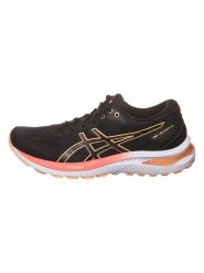 Asics Buty "Gloryify 5" w kolorze czarno-pomarańczowym do biegania rozmiar: 35,5. Czarne obuwie do biegania damskie Asics. Za 250.35 zł.