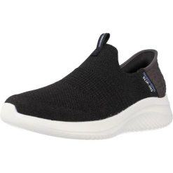 Buty SKECHERS SLIP-INS: SUMIT Czarny. Czarne trampki i tenisówki damskie Skechers, bez wzorów, z tkaniny. Za 339.99 zł.