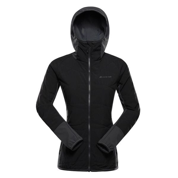Bluza damska hybrydowa Alpine Pro Morgena. Czarne bluzy bez kaptura damskie Alpine Pro. W wyprzedaży za 319.00 zł.
