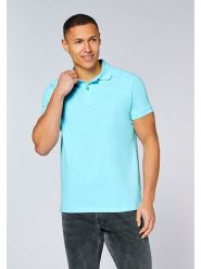 Chiemsee Koszulka polo "Marsa" w kolorze błękitnym rozmiar: M. Niebieskie koszulki polo męskie Chiemsee, m, bez wzorów, z bawełny, bez ramiączek. Za 83.42 zł.