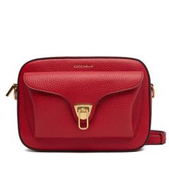 Torebka Coccinelle. Czerwone listonoszki damskie Coccinelle, bez wzorów, bez dodatków. Za 1,169.00 zł.