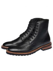 GORDON & BROS Skórzane botki "Alessio" w kolorze czarnym rozmiar: 42. Czarne buty zimowe męskie GORDON & BROS, z materiału, bez zapięcia. Za 333.81 zł.