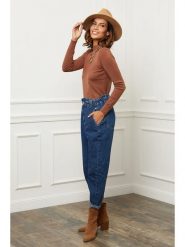 Soft Cashmere Sweter w kolorze brązowym rozmiar: 34/36. Brązowe golfy damskie Soft Cashmere, z kaszmiru, bez kołnierzyka. Za 117.45 zł.