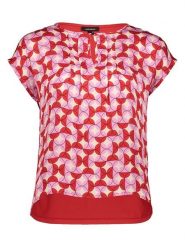 More & More Koszulka w kolorze czerwonym rozmiar: 42. Czerwone t-shirty damskie MORE & MORE, bez wzorów, bez kołnierzyka. Za 92.64 zł.