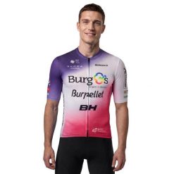 Męska letnia koszulka kolarska z krótkim rękawem Burgos Burpellet BH x Siroko. Białe t-shirty sportowe męskie SIROKO, na lato, m, z materiału, bez ramiączek, rowerowe. Za 348.00 zł.