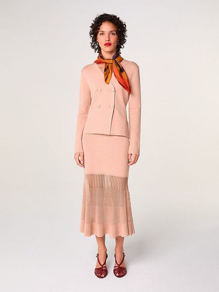 Rodier Kardigan w kolorze jasnoróżowym rozmiar: L. Różowe kardigany damskie Rodier, l, bez wzorów. Za 369.99 zł.