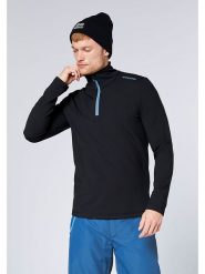 Chiemsee Bluza polarowa w kolorze czarno-niebieskim rozmiar: L. Czarne bluzy bez kaptura męskie Chiemsee, l, z polaru. Za 104.64 zł.