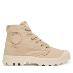 Trapery Palladium. Brązowe buty zimowe męskie Palladium, bez zapięcia. Za 399.99 zł.