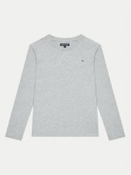 Tommy Hilfiger Bluzka KB0KB04141 D Szary Long Sleeve. Szare t-shirty chłopięce Tommy Hilfiger, bez wzorów, z bawełny, bez ramiączek. Za 79.99 zł.