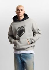 Bluza sportowa męska Prosto Splash Shield z kapturem. Szare bluzy sportowe męskie Prosto., bez wzorów, klasyczne, bez kołnierzyka, bez ramiączek. Za 294.99 zł.