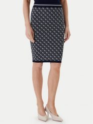 Guess Spódnica ołówkowa W4BD53 Z37K0 Granatowy Regular Fit. Niebieskie spódniczki damskie Guess, xs, z aplikacjami, z syntetyku, ołówkowe. Za 279.99 zł.
